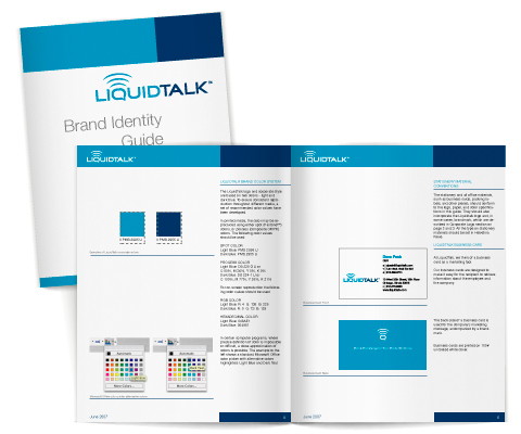 Разработка бренд-бука компании LiquidTalk