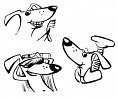 Эскизы пиктограмм для упаковки собачих лакомств. Автор: Я.Яхина