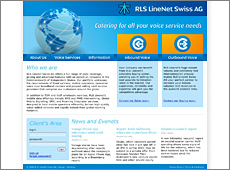 Запущен сайт компании RLS LieNet Swiss AG,  дизайн которого разработан агентством Omnibus