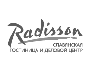 Логотип деловой центр в гостинице radisson