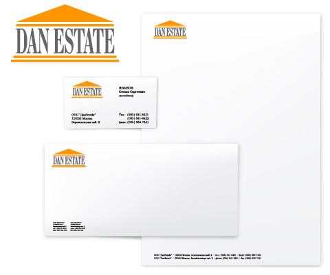 Создание логотипа и разработка фирменного стиля компании DanEstate