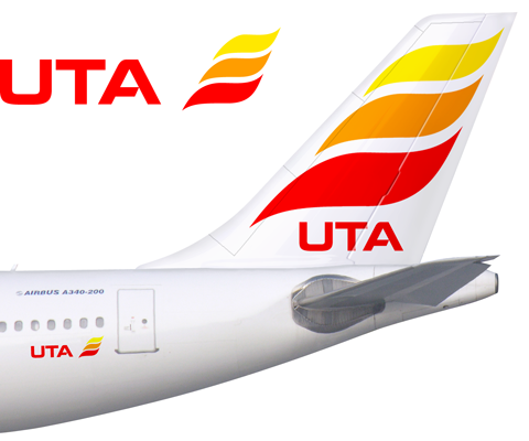 Разработка логотипа авиакомпании UTA