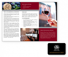 дизайн буклета и рекламно-информационных материалов Wine Club